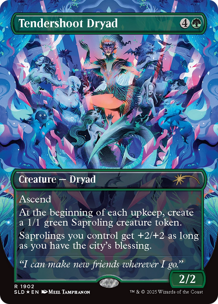 Tendershoot Dryad (Double Rainbow Foil) [Secret Lair Drop Series] | PLUS EV GAMES 