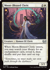 Moon-Blessed Cleric [Duskmourn: House of Horror Commander] | PLUS EV GAMES 