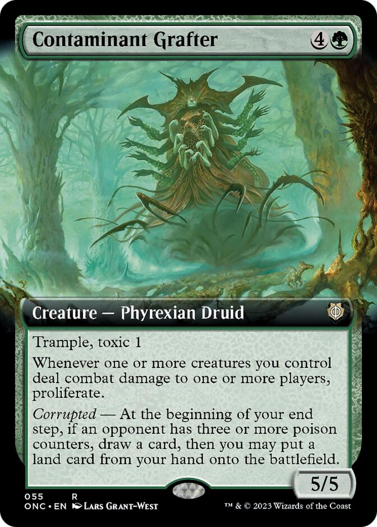 Contaminant Grafter (Extended Art) [Phyrexia: All Will Be One Commander] | PLUS EV GAMES 