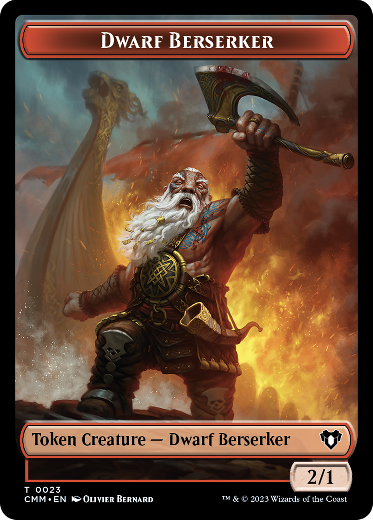 Dwarf Berserker Token [Commander Masters Tokens] | PLUS EV GAMES 