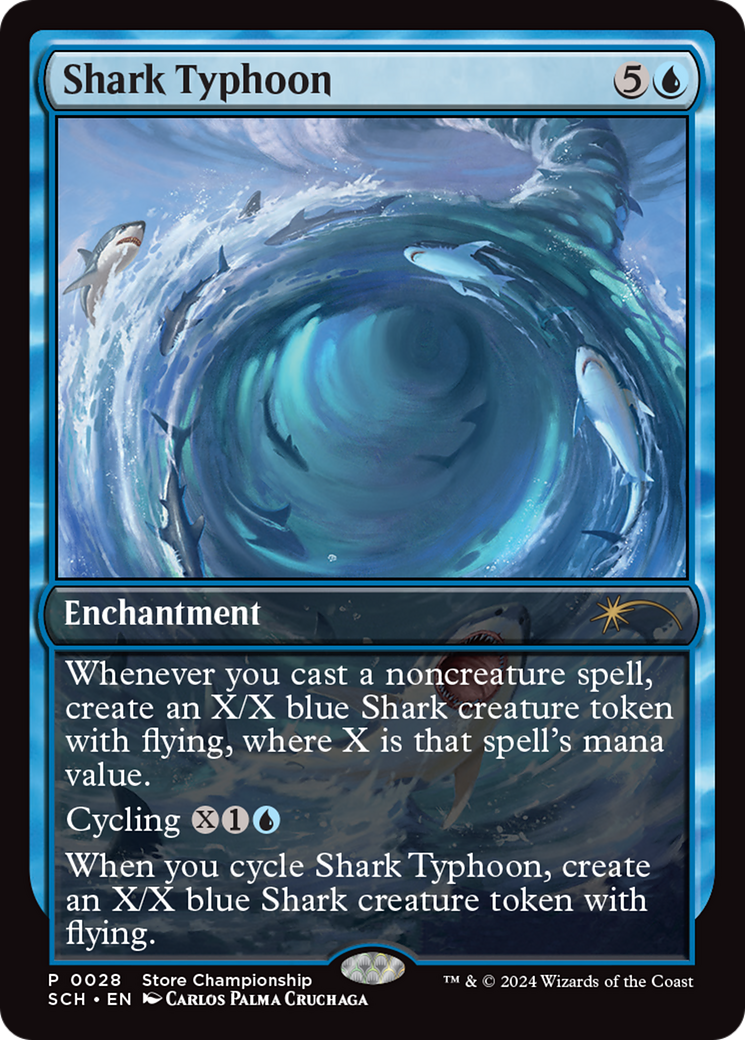 Shark Typhoon (Store Championship) [Bloomburrow Promos] | PLUS EV GAMES 