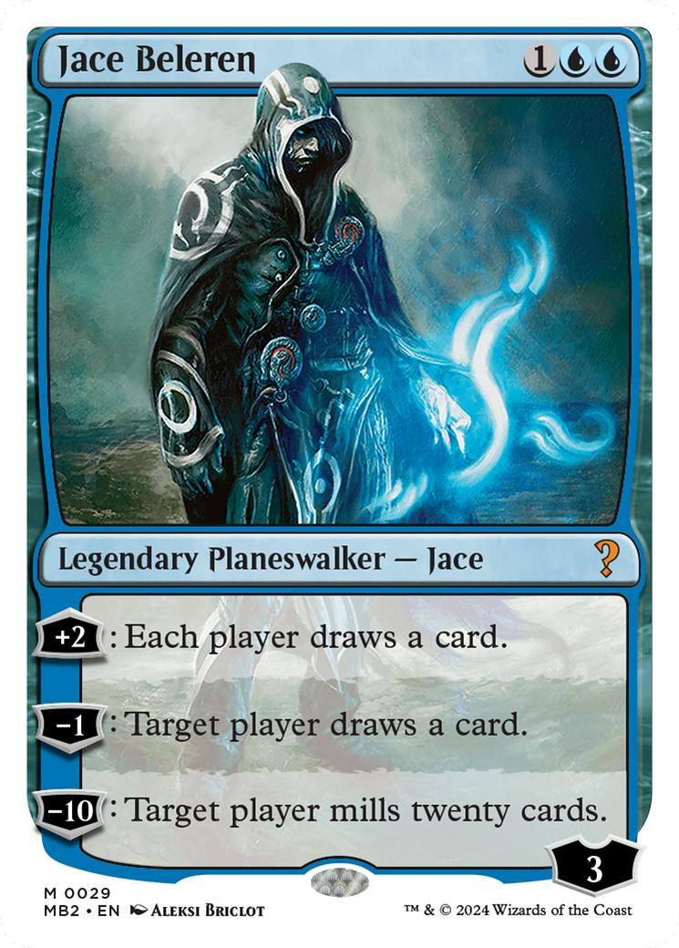 Jace Beleren (White Border) [Mystery Booster 2] | PLUS EV GAMES 