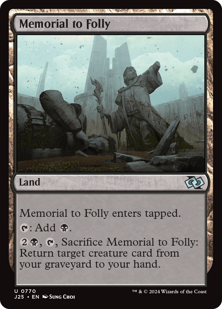 Memorial to Folly [Foundations Jumpstart] | PLUS EV GAMES 