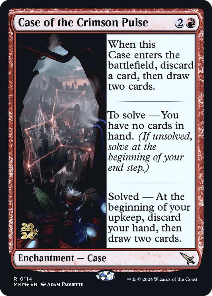 Case of the Crimson Pulse [Murders at Karlov Manor Prerelease Promos] | PLUS EV GAMES 