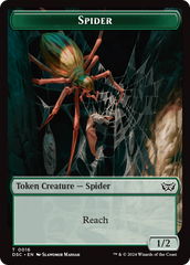 Insect (0012) // Spider Double-Sided Token [Duskmourn: House of Horror Commander Tokens] | PLUS EV GAMES 