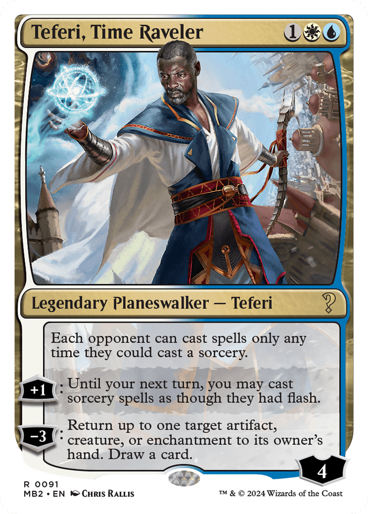 Teferi, Time Raveler (White Border) [Mystery Booster 2] | PLUS EV GAMES 