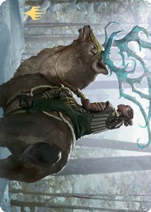 Boreal Outrider Art Card (Gold-Stamped Signature) [Kaldheim: Art Series]
