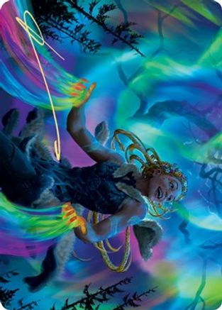 Esika, God of the Tree Art Card (Gold-Stamped Signature) [Kaldheim: Art Series]