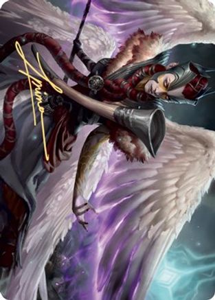 Firja, Judge of Valor Art Card (Gold-Stamped Signature) [Kaldheim: Art Series]