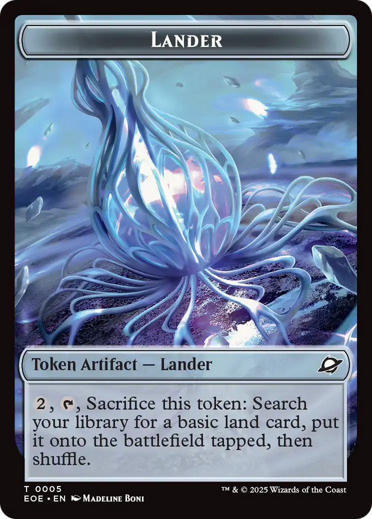 Drone // Lander (0005) Doubled-Sided Token [Edge of Eternities Tokens] | PLUS EV GAMES 