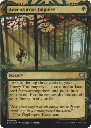 Adventurous Impulse (Etched Foil) [Strixhaven Mystical Archive]