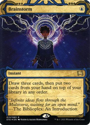 Brainstorm (Etched Foil) [Strixhaven Mystical Archive]