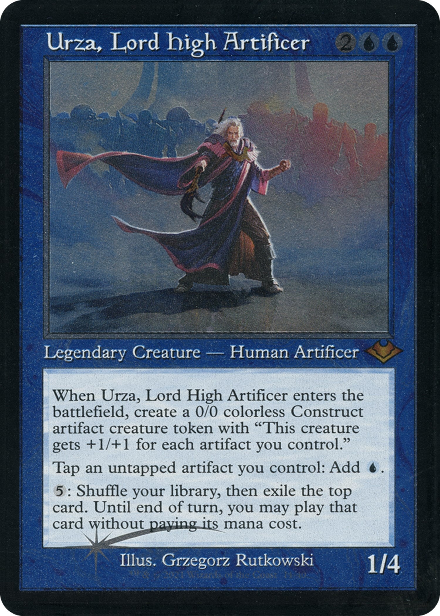 Urza, Lord High Artificer (Retro Foil Etched) [Modern Horizons] | PLUS EV GAMES 