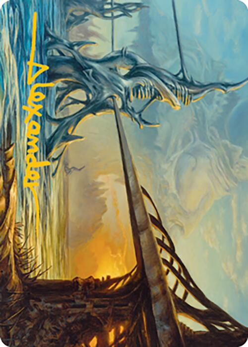 Razortide Bridge Art Card (Gold-Stamped Signature) [Modern Horizons 2 Art Series] | PLUS EV GAMES 