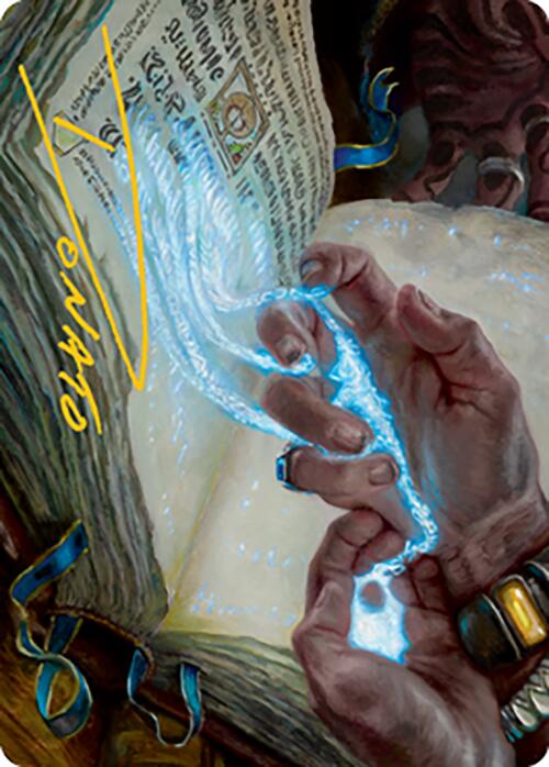 Mystic Redaction Art Card (Gold-Stamped Signature) [Modern Horizons 2 Art Series] | PLUS EV GAMES 