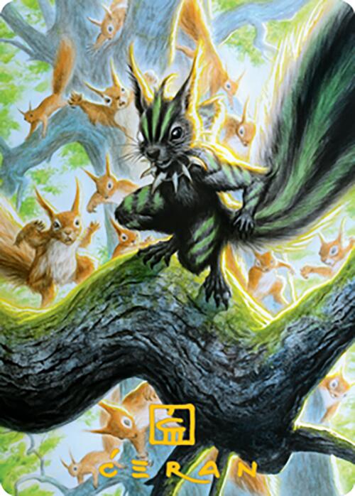 Chatterfang, Squirrel General Art Card (67) (Gold-Stamped Signature) [Modern Horizons 2 Art Series] | PLUS EV GAMES 