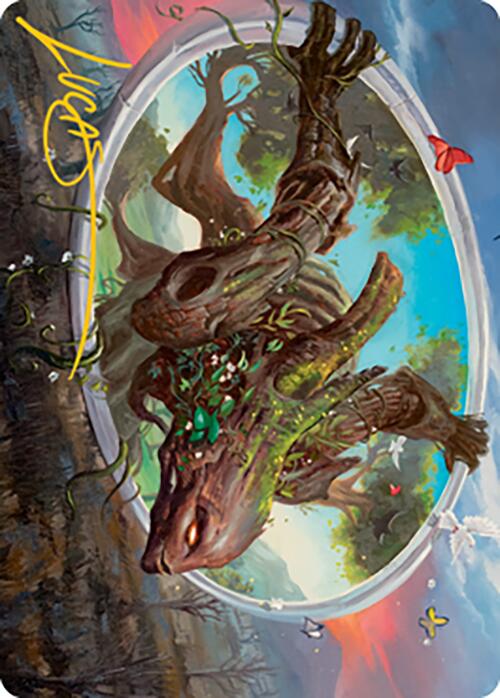 Gaea's Will Art Card (Gold-Stamped Signature) [Modern Horizons 2 Art Series] | PLUS EV GAMES 