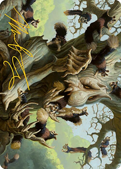 Scurry Oak Art Card (Gold-Stamped Signature) [Modern Horizons 2 Art Series] | PLUS EV GAMES 