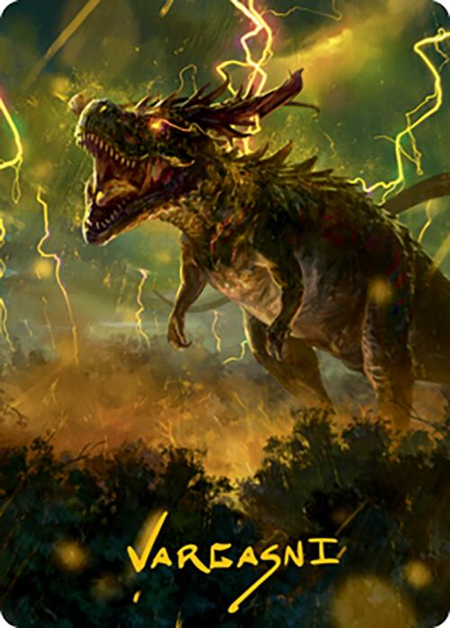 Thrasta, Tempest's Roar Art Card (42) (Gold-Stamped Signature) [Modern Horizons 2 Art Series] | PLUS EV GAMES 