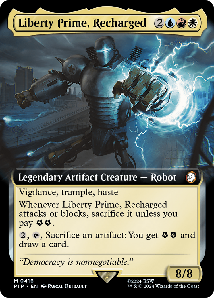 Liberty Prime, Recharged (Extended Art) [Fallout] | PLUS EV GAMES 