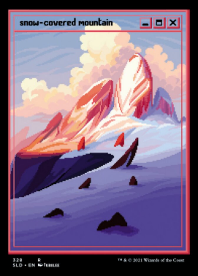 Snow-Covered Mountain (Foil Etched) [Secret Lair Drop Series] | PLUS EV GAMES 