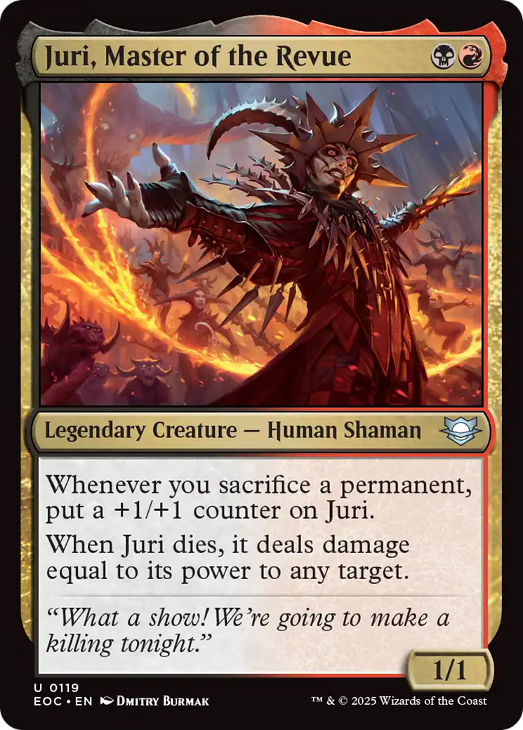 Juri, Master of the Revue [Edge of Eternities Commander] | PLUS EV GAMES 