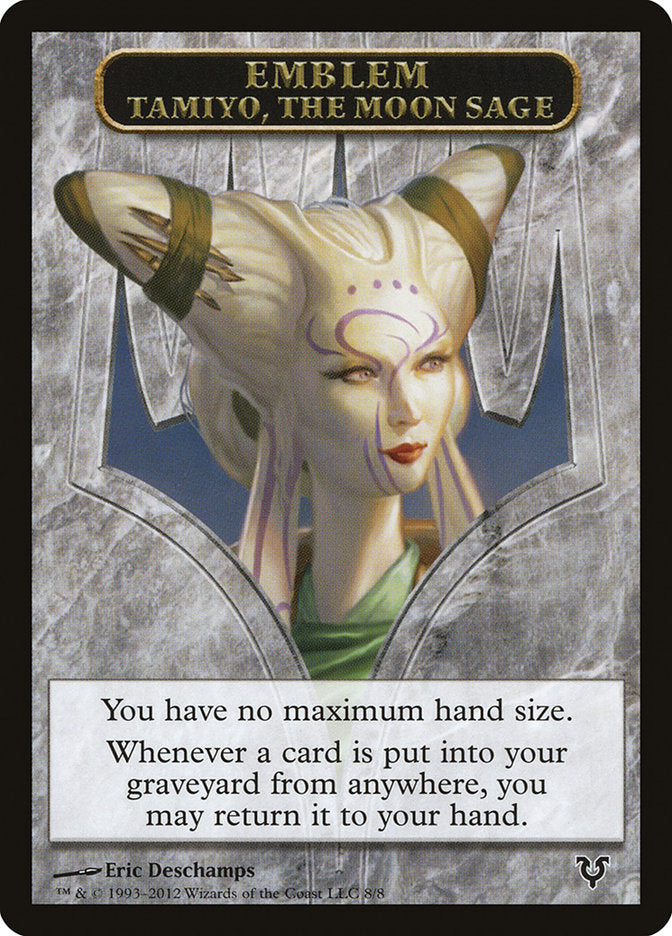 Tamiyo, the Moon Sage Emblem [Avacyn Restored Tokens] | PLUS EV GAMES 