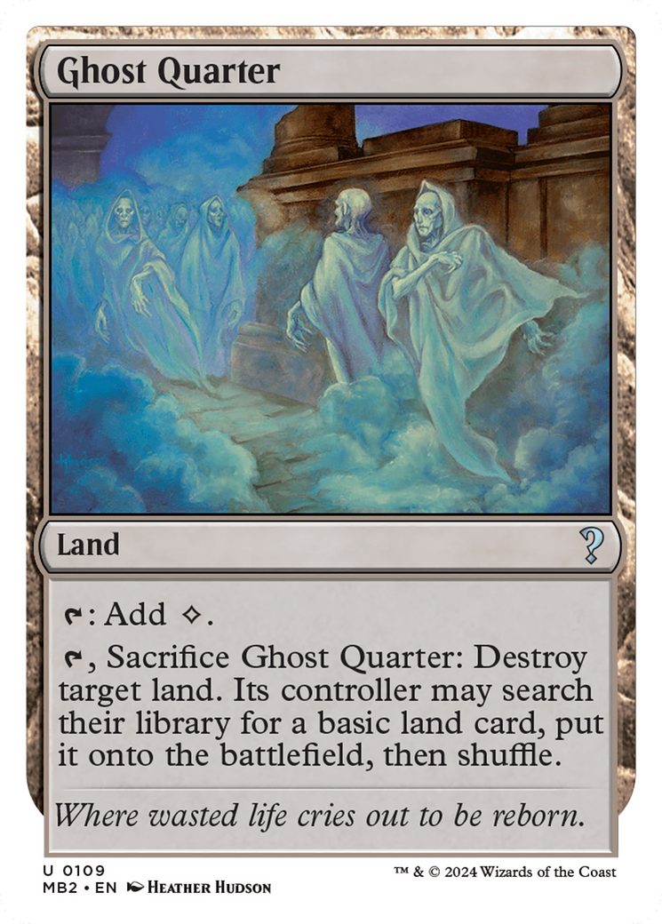 Ghost Quarter (White Border) [Mystery Booster 2] | PLUS EV GAMES 