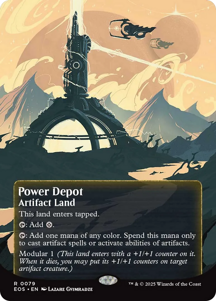 Power Depot (0079) (Borderless) [Edge of Eternities: Stellar Sights] | PLUS EV GAMES 