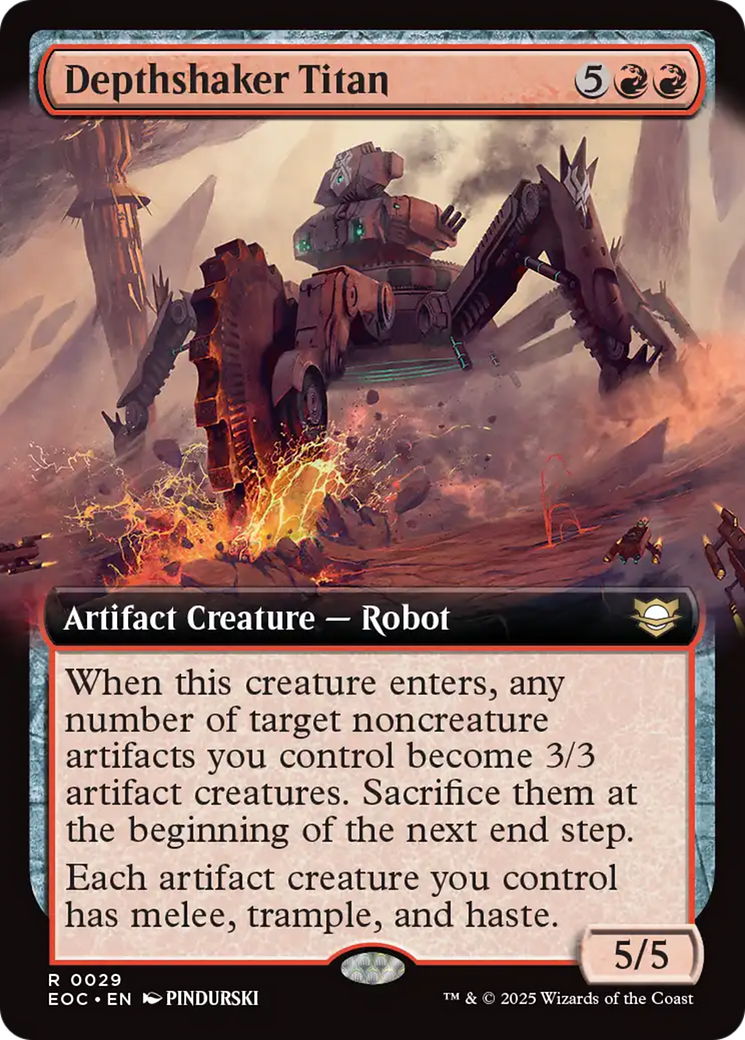 Depthshaker Titan (Extended Art) [Edge of Eternities Commander] | PLUS EV GAMES 
