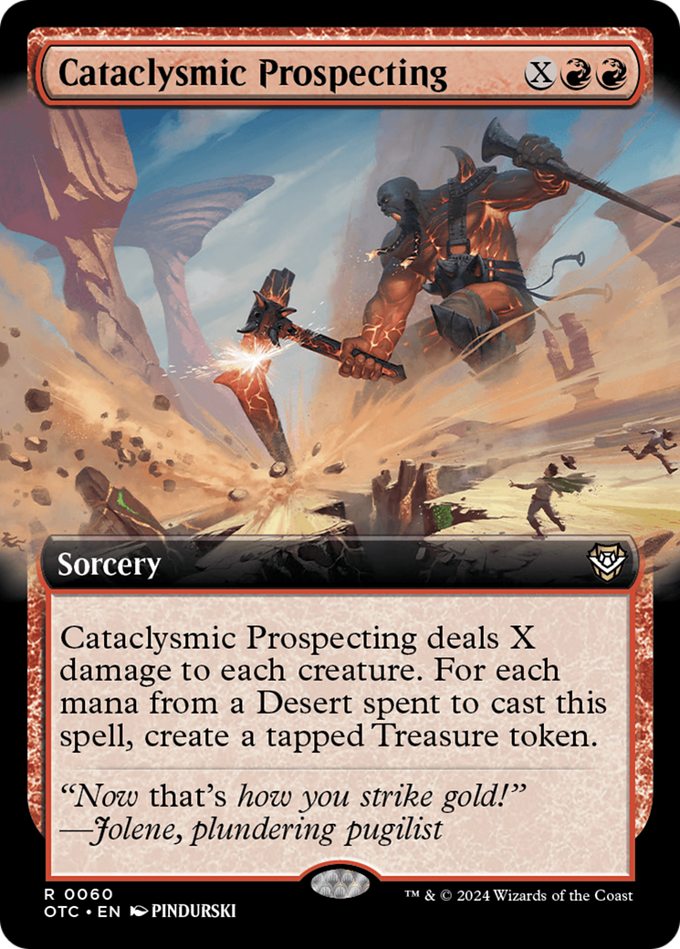 Cataclysmic Prospecting (Extended Art) [Outlaws of Thunder Junction Commander] | PLUS EV GAMES 