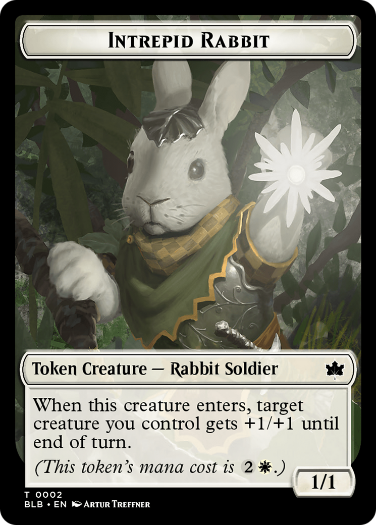 Intrepid Rabbit Token [Bloomburrow Tokens] | PLUS EV GAMES 