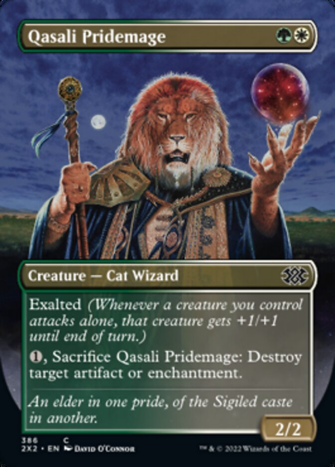 Qasali Pridemage (Borderless Alternate Art) [Double Masters 2022] | PLUS EV GAMES 