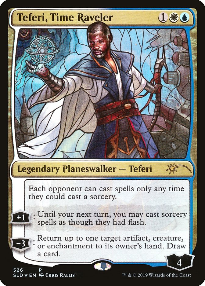 Teferi, Time Raveler (Stained Glass) [Secret Lair Drop Promos] | PLUS EV GAMES 