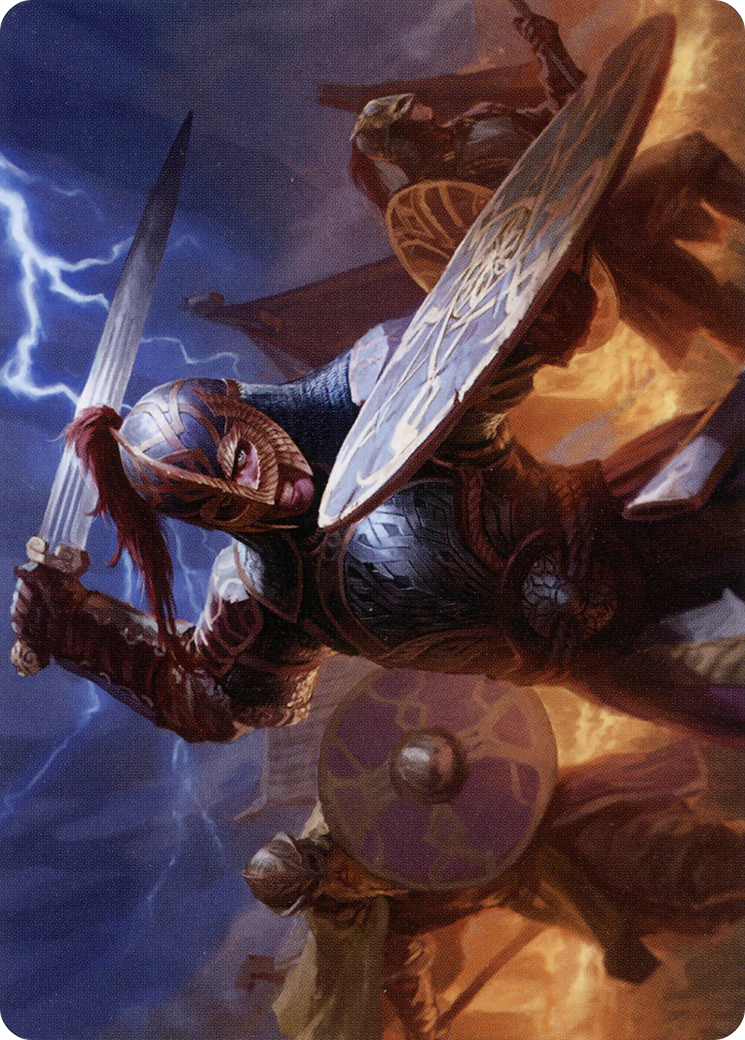 Beskir Shieldmate Art Card [Kaldheim: Art Series]
