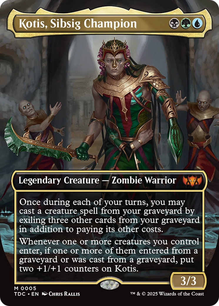 Kotis, Sibsig Champion (Borderless) [Tarkir: Dragonstorm Commander] | PLUS EV GAMES 
