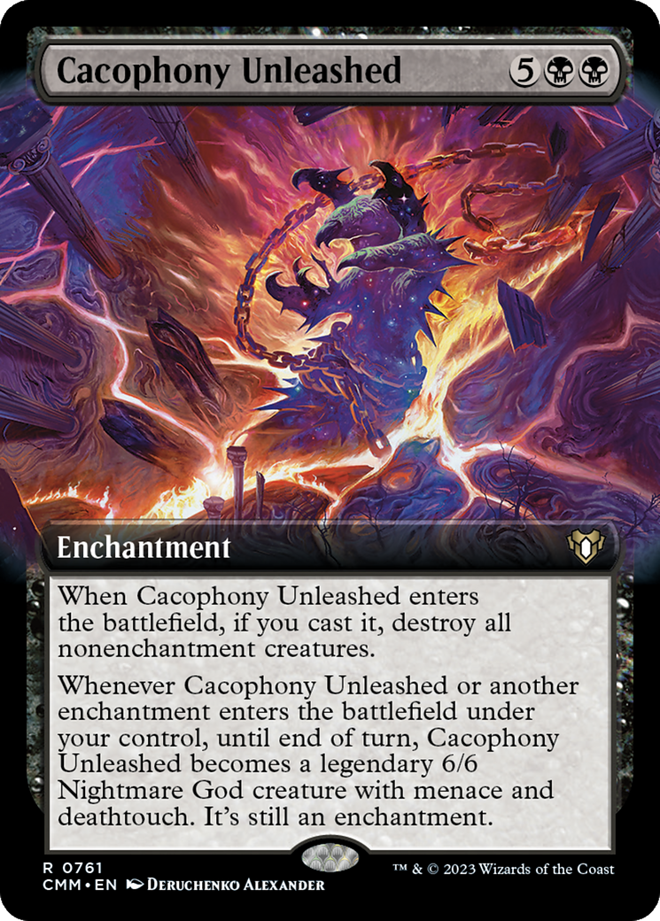 Cacophony Unleashed (Extended Art) [Commander Masters] | PLUS EV GAMES 