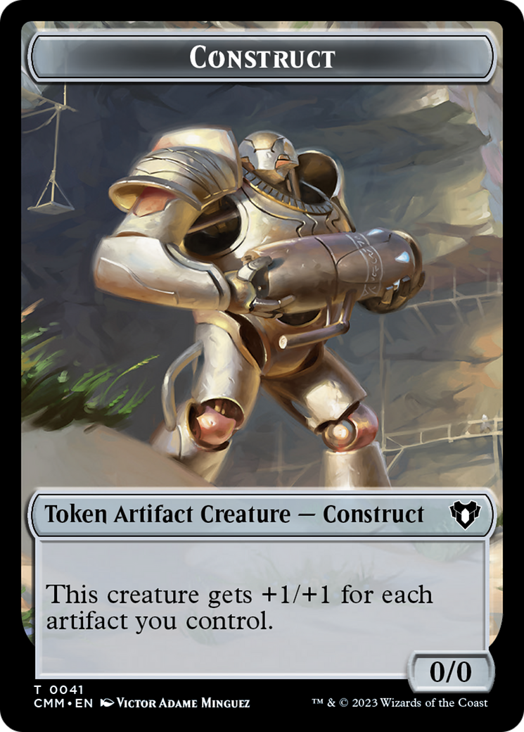 Clue // Construct (0041) Double-Sided Token [Commander Masters Tokens] | PLUS EV GAMES 