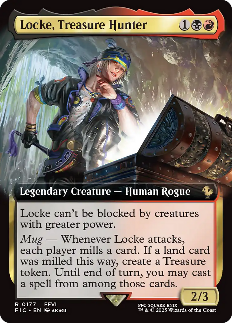 Locke, Treasure Hunter (Extended Art) [FINAL FANTASY Commander] | PLUS EV GAMES 