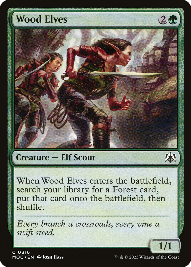Wood Elves [March of the Machine Commander] | PLUS EV GAMES 