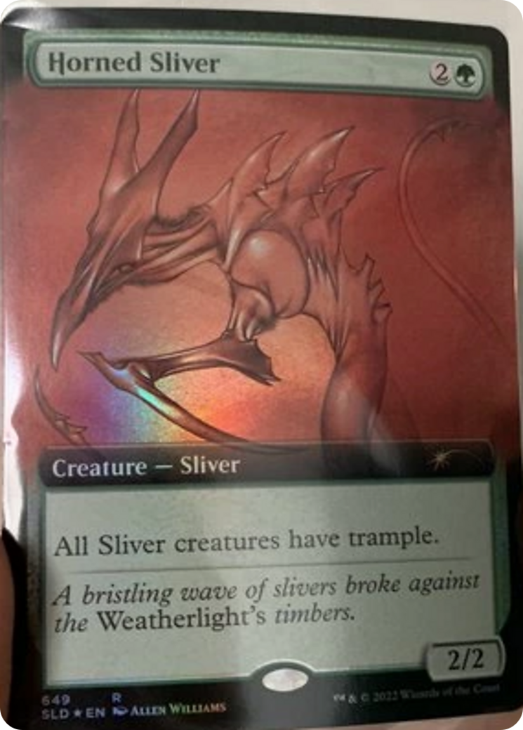 Horned Sliver (Extended Art) [Secret Lair Drop Promos] | PLUS EV GAMES 