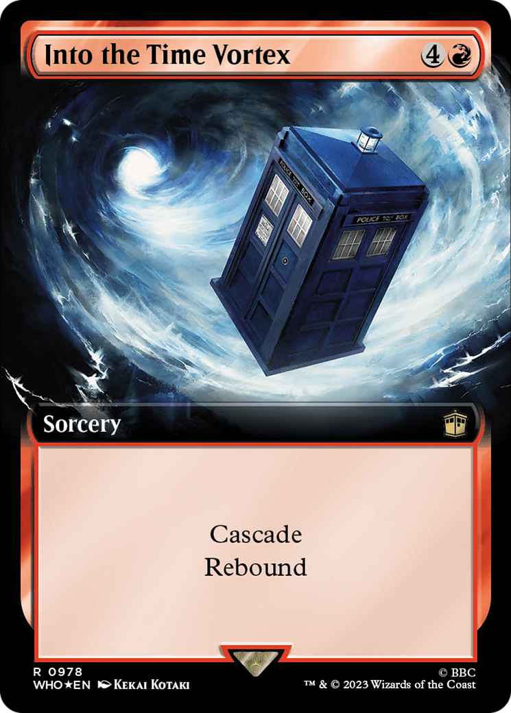 Into the Time Vortex (Extended Art) (Surge Foil) [Doctor Who] | PLUS EV GAMES 