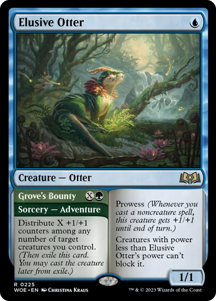 Elusive Otter // Grove's Bounty [Wilds of Eldraine] | PLUS EV GAMES 