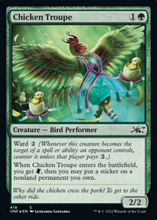 Chicken Troupe (Galaxy Foil) [Unfinity] | PLUS EV GAMES 