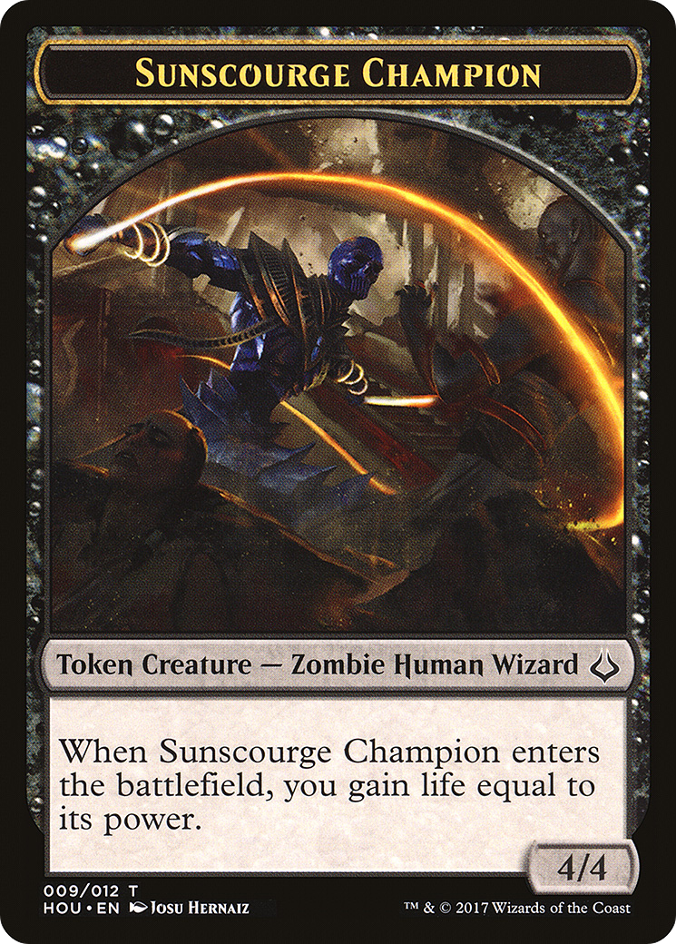 Sunscourge Champion [Hour of Devastation Tokens]