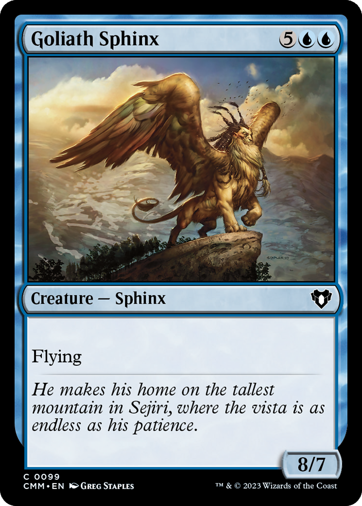 Goliath Sphinx [Commander Masters] | PLUS EV GAMES 