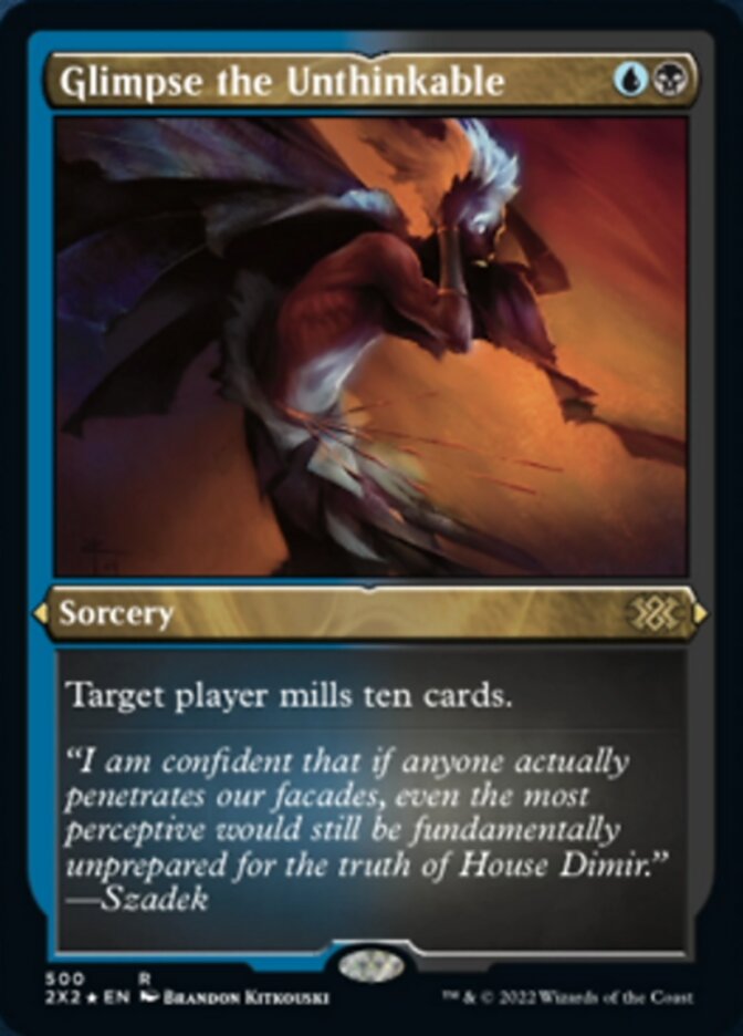 Glimpse the Unthinkable (Foil Etched) [Double Masters 2022] | PLUS EV GAMES 