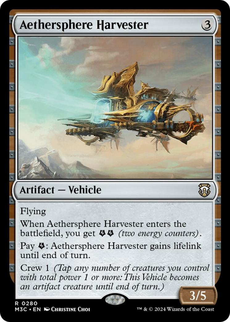 Aethersphere Harvester (Ripple Foil) [Modern Horizons 3 Commander] | PLUS EV GAMES 