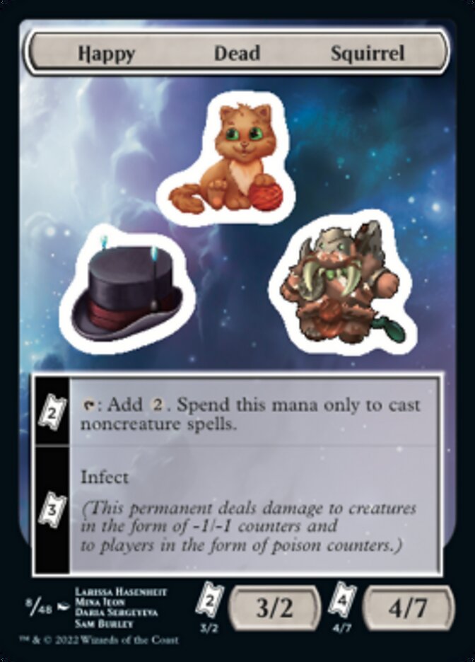 Happy Dead Squirrel [Unfinity Stickers] | PLUS EV GAMES 