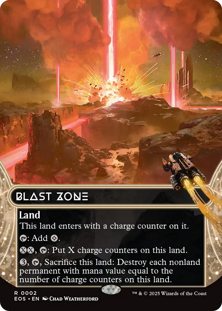 Blast Zone (0002) (Borderless) [Edge of Eternities: Stellar Sights] | PLUS EV GAMES 